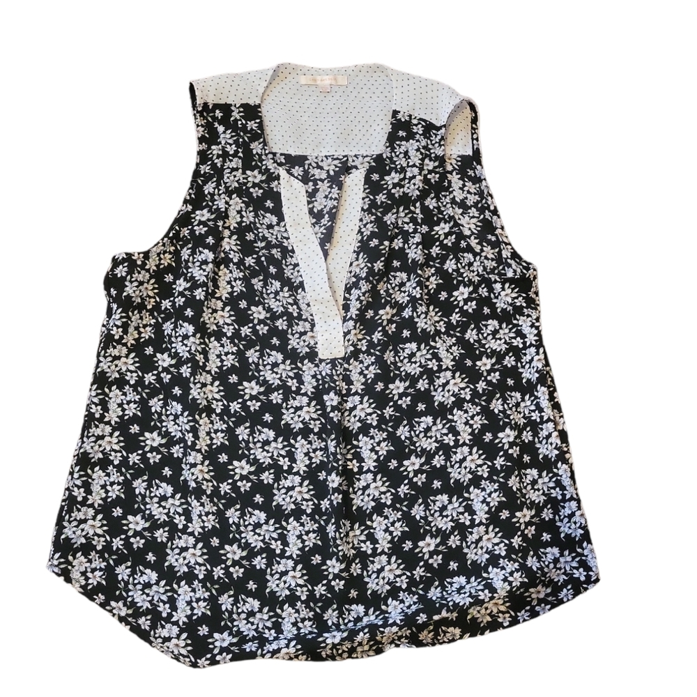 Skies are blue sleeveless blouse